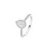 Joy Diamant Poire 0,25ct Bague Diamant Or Blanc