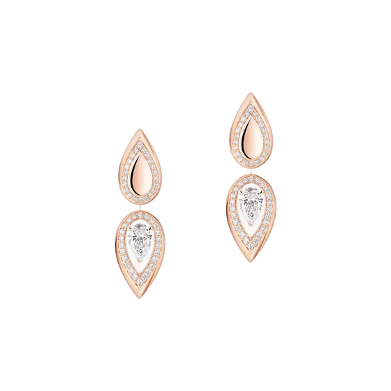 Boucles d'oreilles Fiery 0,25ct Boucles d'oreilles Diamant Or Rose