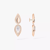 Fiery drop earrings