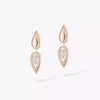Fiery drop earrings