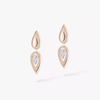 Boucles d'oreilles Fiery 0,25ct Boucles d'oreilles Diamant Or Rose
