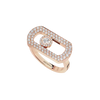 So Move Pavé Pink Gold Diamond Ring