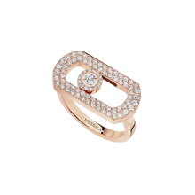  Bague pavée So Move Bague Diamant Or Rose