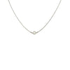 Integrated White Diamond Charm Necklace