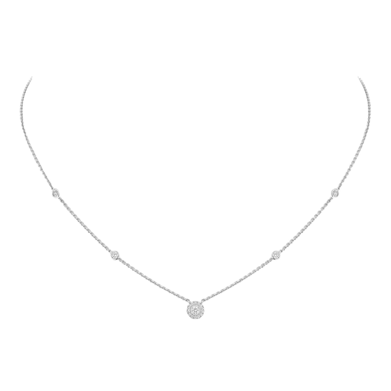 Joy XS White Gold Diamond Necklace