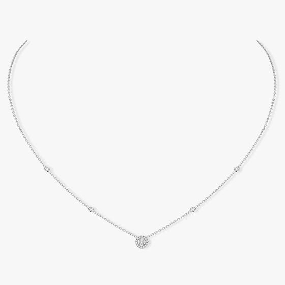 White Gold Diamond Necklace Joy XS