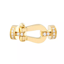  YELLOW GOLD FORCE 10 SEMI PAVE, MEDIUM BUCKLE