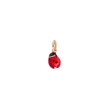  Rose Gold & Enamel Ladybug Charm