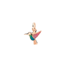 Rose Gold & Enamel Hummingbird Charm