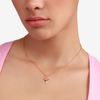 Rose Gold & Enamel Hummingbird Charm