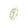 Bague pavée Move Uno GM Bague Diamant Or Jaune