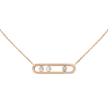  Pink Gold Diamond Necklace Move