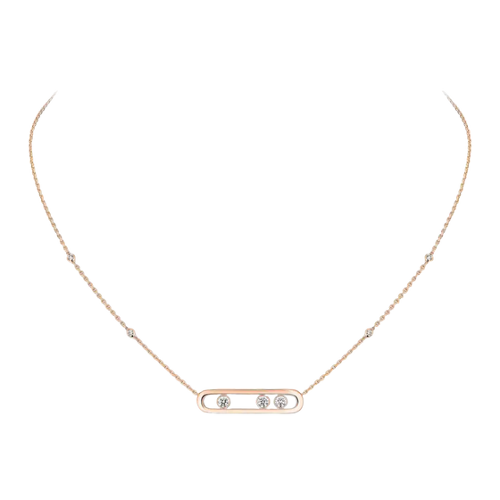 Move Pink Gold Diamond Necklace