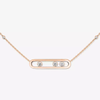 Move Pink Gold Diamond Necklace