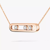 Move Pink Gold Diamond Necklace