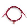Pendentif Cœur Or Rose Et Rubis Synthétique