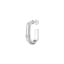  Moderniste single hoop earring SM White Gold Diamond Earrings