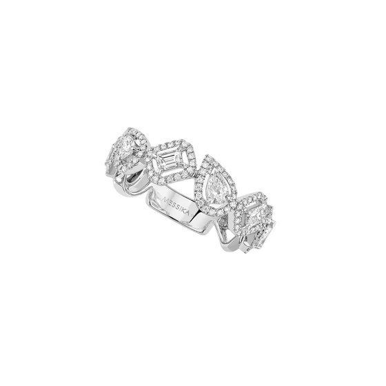 My Twin Wedding Ring White Gold Diamond Ring