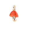 Pendentif Petit Champignon Or Rose Et Émail Hyceram