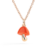 Rose Gold Mushroom Charm & Hyceram Enamel