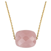 Necklace, Guava Quartz, Yellow Gold
