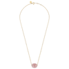 Necklace, Guava Quartz, Yellow Gold