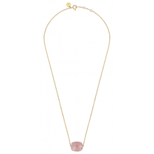  Necklace, Guava Quartz, Yellow Gold