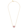 Necklace, Guava Quartz, Yellow Gold