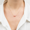 Necklace, Guava Quartz, Yellow Gold
