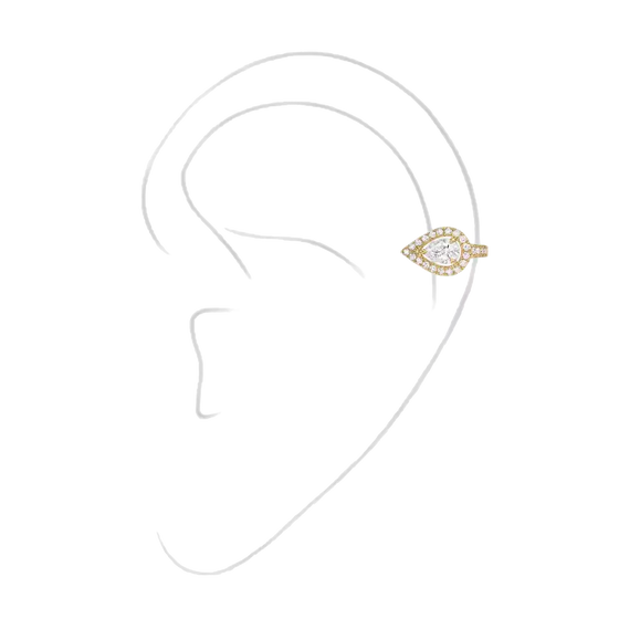 My Twin Top Mono Earring PS 0.15ct White Gold Diamond Earrings