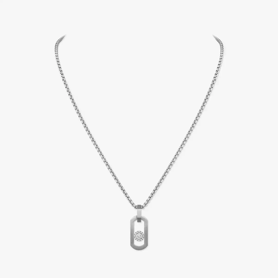 So Move Natural Titanium Pendant Natural Titanium Diamond Necklace