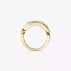 Move Classique pavé ring, large model Yellow gold pavé diamond ring Move
