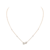 My Twin Toi & Moi Pink Gold Diamond Necklace