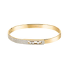 Bracelet Move Noa semi-pavé, petit modèle Bangle bracelet diamant semi pavé en or blanc Move Noa