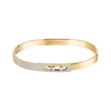  Move Noa Semi-Pavé Bangle SM Yellow Gold Diamond Bracelet