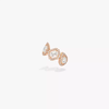 Mono clip milieu My Twin 0,10ct x3 Boucles d'oreilles Diamant Or Jaune