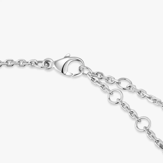 Move Classique Ciselé White Gold Bracelet