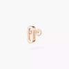 Move Uno single stud earring Move Uno single diamond earring in pink gold
