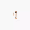 Move Uno single stud earring Move Uno single diamond earring in pink gold