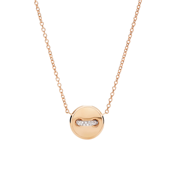 Pom Pom Dot Reversible Necklace With Pendant