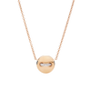 Pom Pom Dot Reversible Necklace With Pendant