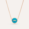 Pom Pom Dot Reversible Necklace With Pendant