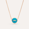 Pom Pom Dot Reversible Necklace With Pendant