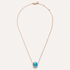 Pom Pom Dot Reversible Necklace With Pendant