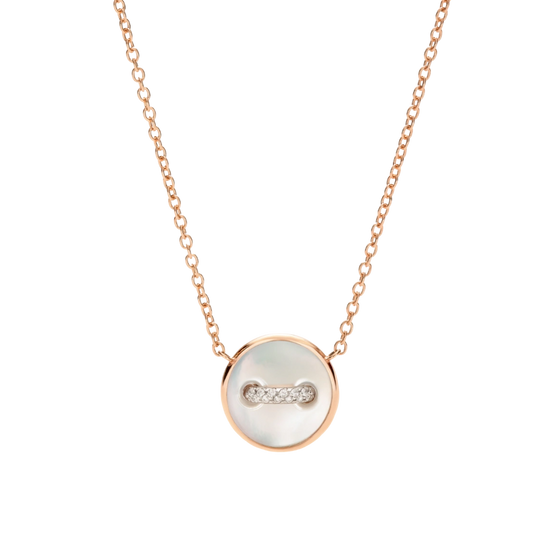 Pom Pom Dot Necklace With Pendant