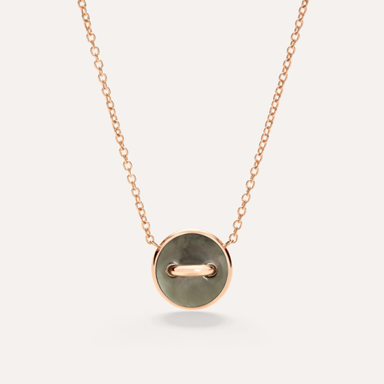 Pom Pom Dot Necklace With Pendant