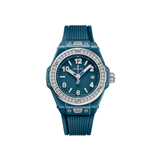 Big Bang One Click Petrol Blue Ceramic Diamonds