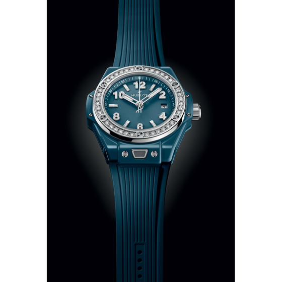 Big Bang One Click Petrol Blue Ceramic Diamonds