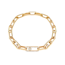  Move Link Yellow Gold Diamond Bracelet