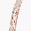 Move Noa pavé bracelet, small model Move Noa Diamond Bangle Bracelet in Pink Gold